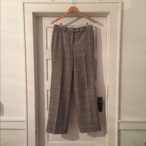 GAP Lined Plaid Wool Trousers size 6